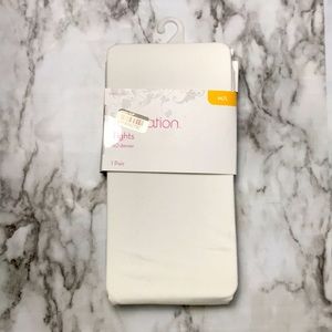 Women’s Tights White M/L 40 Denier - Xhilaration